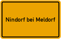 Ortsschild Nindorf bei Meldorf