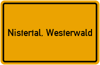 City Sign Nistertal, Westerwald