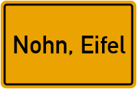 City Sign Nohn, Eifel