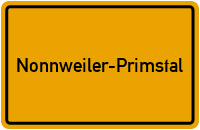 Ortsschild Nonnweiler-Primstal