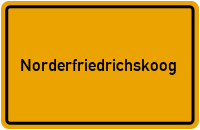 City Sign Norderfriedrichskoog