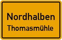 Straßenverzeichnis Nordhalben Thomasmühle