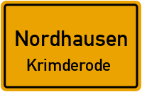 Rolandstraße in NordhausenKrimderode