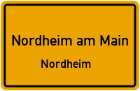 Kreuzbergstraße in Nordheim am MainNordheim