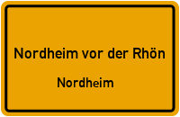Bahnhofstraße in Nordheim vor der RhönNordheim
