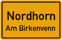 Max-Born-Straße in NordhornAm Birkenvenn