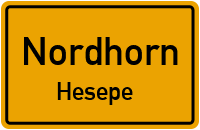 Dorfstraße in NordhornHesepe