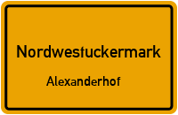 Schwarzer Weg in NordwestuckermarkAlexanderhof