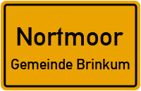 Straßen in Nortmoor Gemeinde Brinkum