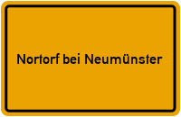City Sign Nortorf bei Neumünster