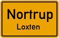 Gartenstraße in NortrupLoxten