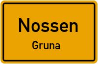 Grunaer Hauptstraße in NossenGruna