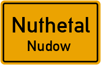 Dorfstraße in NuthetalNudow