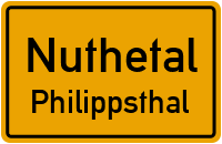 Philippsthaler Dorfstraße in NuthetalPhilippsthal