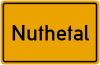 Ortsschild Nuthetal
