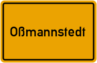 City Sign Oßmannstedt