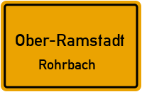 Waldstraße in Ober-RamstadtRohrbach