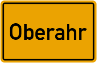 Ortsschild von Gemeinde Oberahr in Rheinland-Pfalz