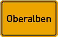 Ortsschild von Gemeinde Oberalben in Rheinland-Pfalz