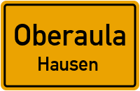 Aulastraße in 36280 Oberaula (Hausen)