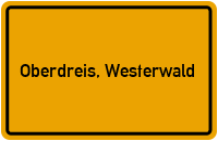 City Sign Oberdreis, Westerwald
