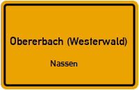 Gartenstraße in Obererbach (Westerwald)Nassen