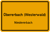 Bahnhofstraße in Obererbach (Westerwald)Niedererbach