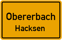 Sportplatzweg in ObererbachHacksen