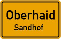 Straßenverzeichnis Oberhaid Sandhof