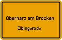 Eisensteinstraße in 38875 Oberharz am Brocken (Elbingerode)