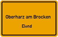 Braunlager Weg in Oberharz am BrockenElend