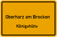 Königsburgbrücke in Oberharz am BrockenKönigshütte