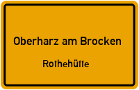 Alter Harzüberquerungsweg in Oberharz am BrockenRothehütte