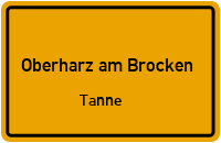 Bodetalstraße in Oberharz am BrockenTanne