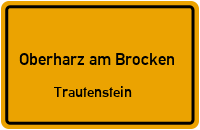 Hasselfelder Straße in Oberharz am BrockenTrautenstein