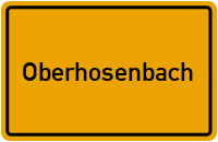 City Sign Oberhosenbach