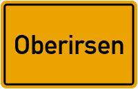 Ortsschild von Gemeinde Oberirsen in Rheinland-Pfalz