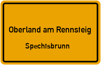 Piesauer Straße in Oberland am RennsteigSpechtsbrunn