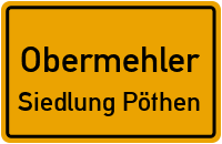 Waldstraße in ObermehlerSiedlung Pöthen