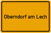 Oberndorf am Lech in Bayern