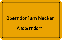 Straßen in Oberndorf am Neckar Altoberndorf
