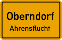 Ahrensflucht in OberndorfAhrensflucht