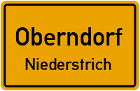 Niederstrich in OberndorfNiederstrich