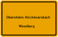 Hauptstraße in Obernheim-KirchenarnbachWeselberg