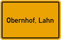 City Sign Obernhof, Lahn