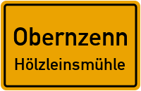 Straßenverzeichnis Obernzenn Hölzleinsmühle