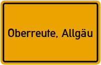 City Sign Oberreute, Allgäu