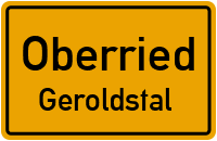 Geroldstalstraße in OberriedGeroldstal