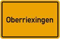 Oberriexingen in Baden-Württemberg