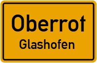 Straßenverzeichnis Oberrot Glashofen